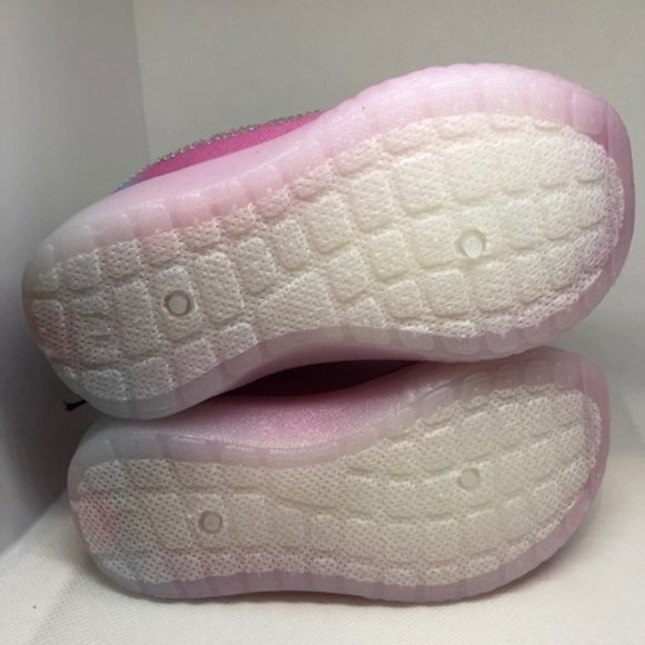 Bebe girls Pink & Blue Rhinestone-Logo Slip-On Sneaker - Picture 4 of 5